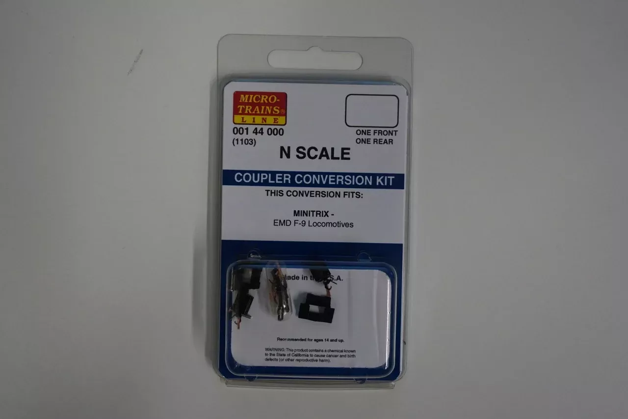 00144000 MICRO TRAINS/ 001 44 000 1 FRONT 1 REAR COUPLER CONVERSION KIT (1103) Scale = N