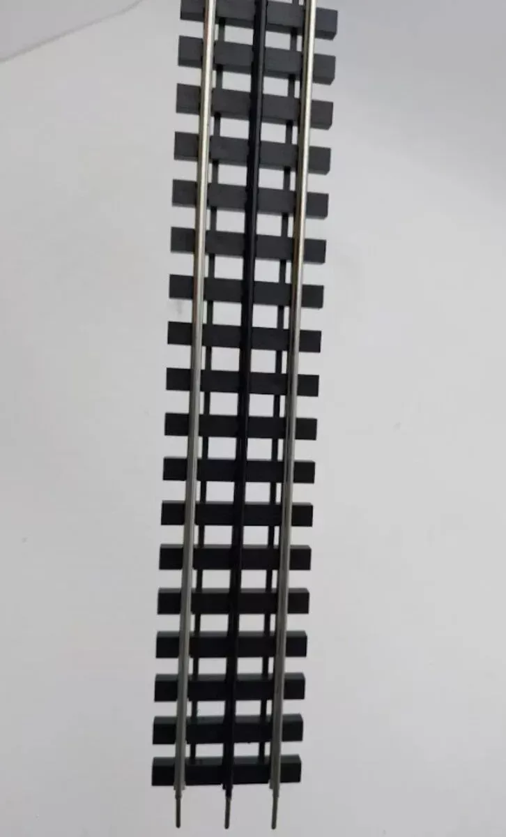 102-S-3737" Rigid Straight - Phantom w/Stainless Outside Rails- Plastic Ties