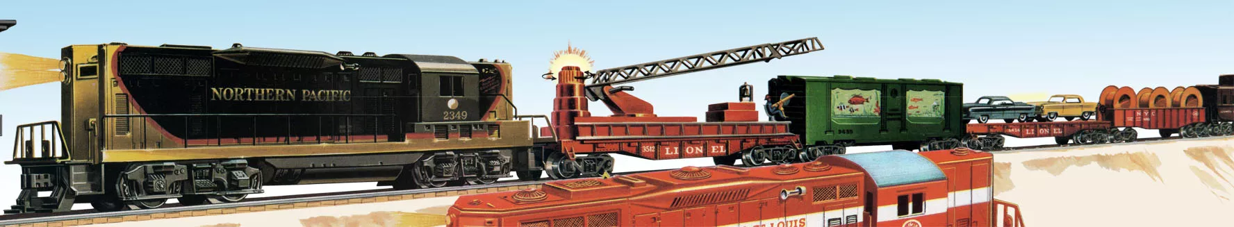 #1623W Northern Pacific LEGACY GP9 Freight Set (LOCO #2349)