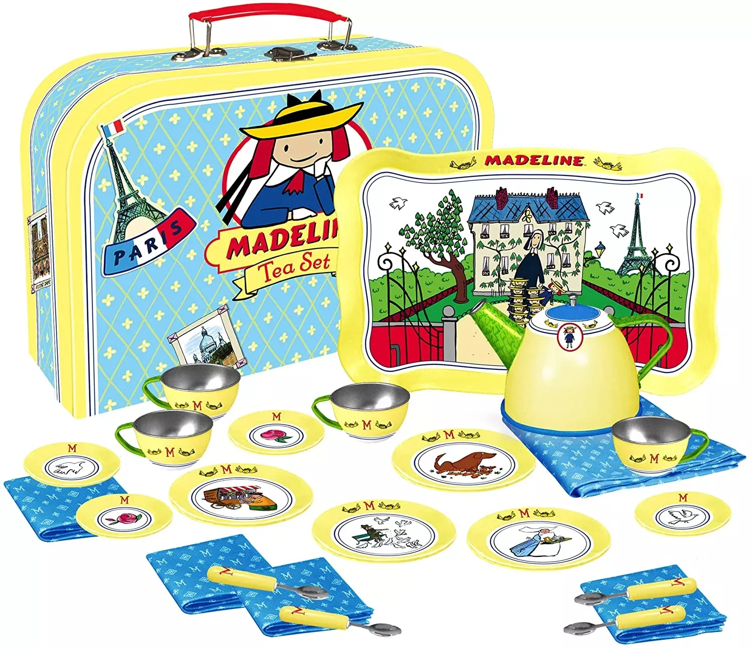 24Pc Madeline Tin Tea Set