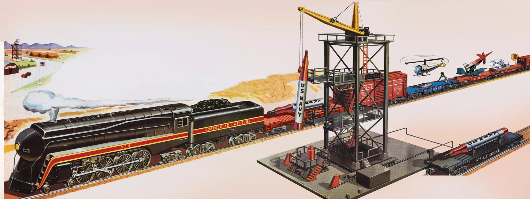 #2545WS "N&W" Space-Freight (LOCO #746)