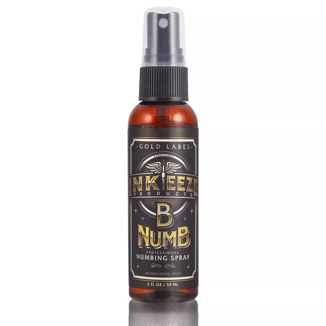 2oz Bottle of Gold Label Numbing Spray by INK-EEZE