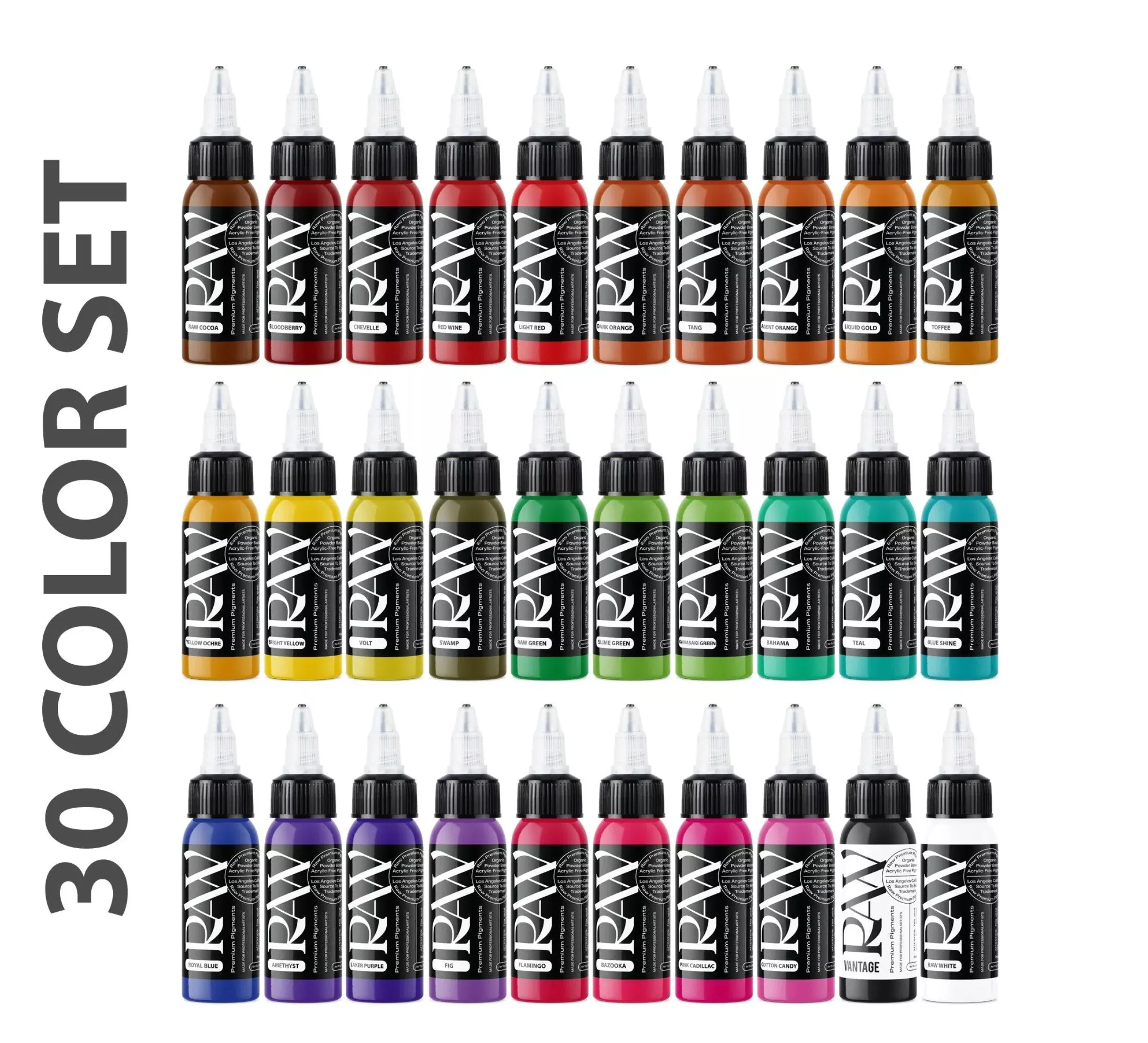 30 COLOR SET Raw Ink