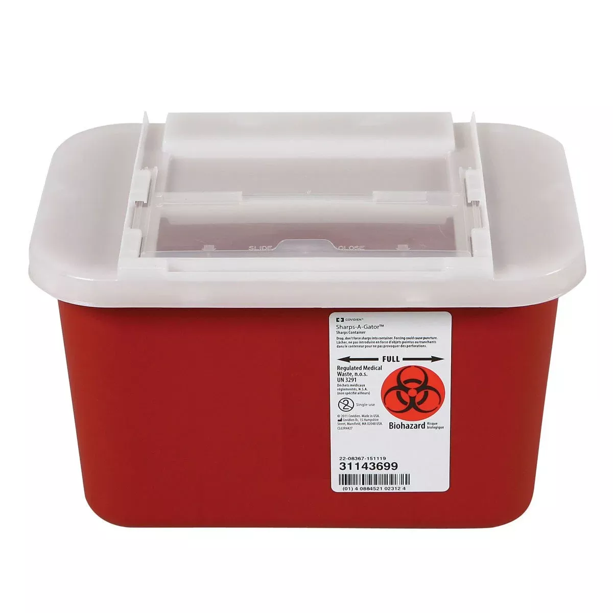 4 qt Sharps Container (1 gallon)