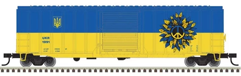 Atlas 20006959 Ukraine Relief UKR 50' 6" Boxcar HO SCALE NEW