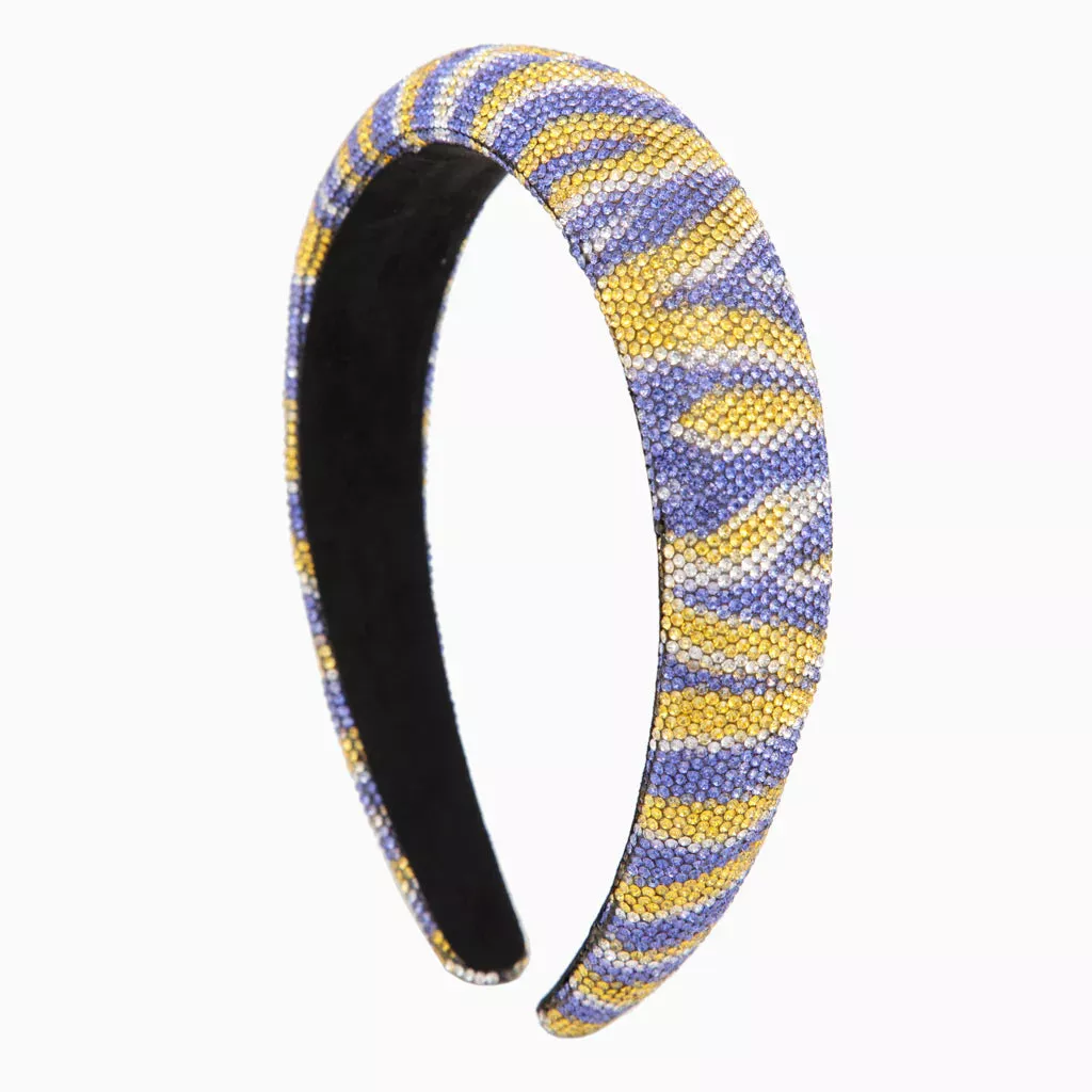 Azarhia Rhinestone Tiger Stripe Headband