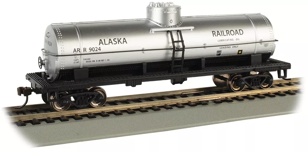 Bachmann 17807 Alaska Railroad ARR 40' Single Dome Tank Car#9024 HO Scale new