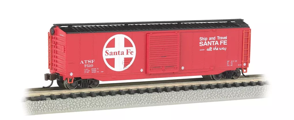 Bachmann 19454 Santa Fe ATSF 50' Sliding Door Boxcar red N Scale NEW
