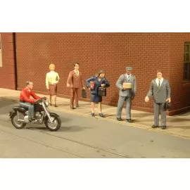 Bachmann 33101 HO City People w/Motorcycle