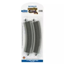 Bachmann 44505 HO EZ Track Nickel Silver 15"R/4cd