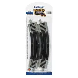 Bachmann 44529 HO EZ Track Nickel Silver 18" Radius Curved Rerailer 2/card