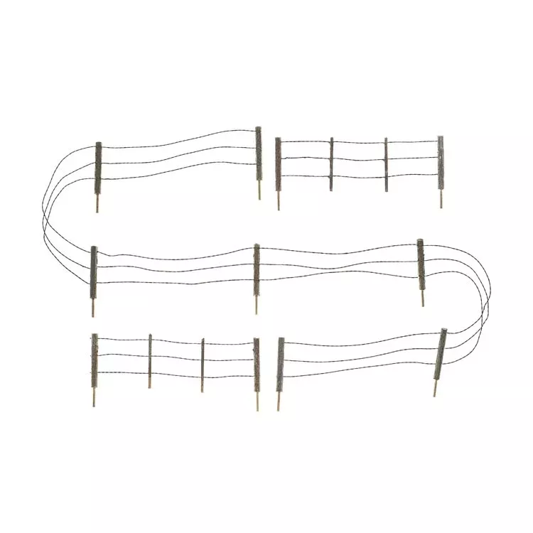 Barbed Wire Fence Kit with Gates, Hinges & Planter Pins WOOA2980