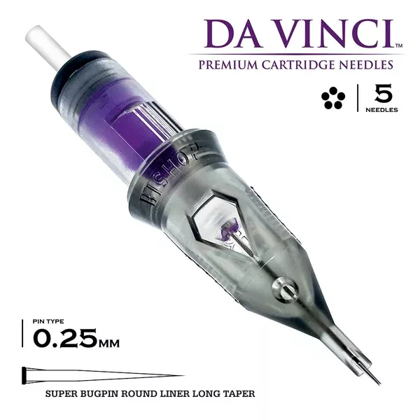 Bishop Da Vinci V2 Round Liner Super Bugpin Cartridge Tattoo Needles -