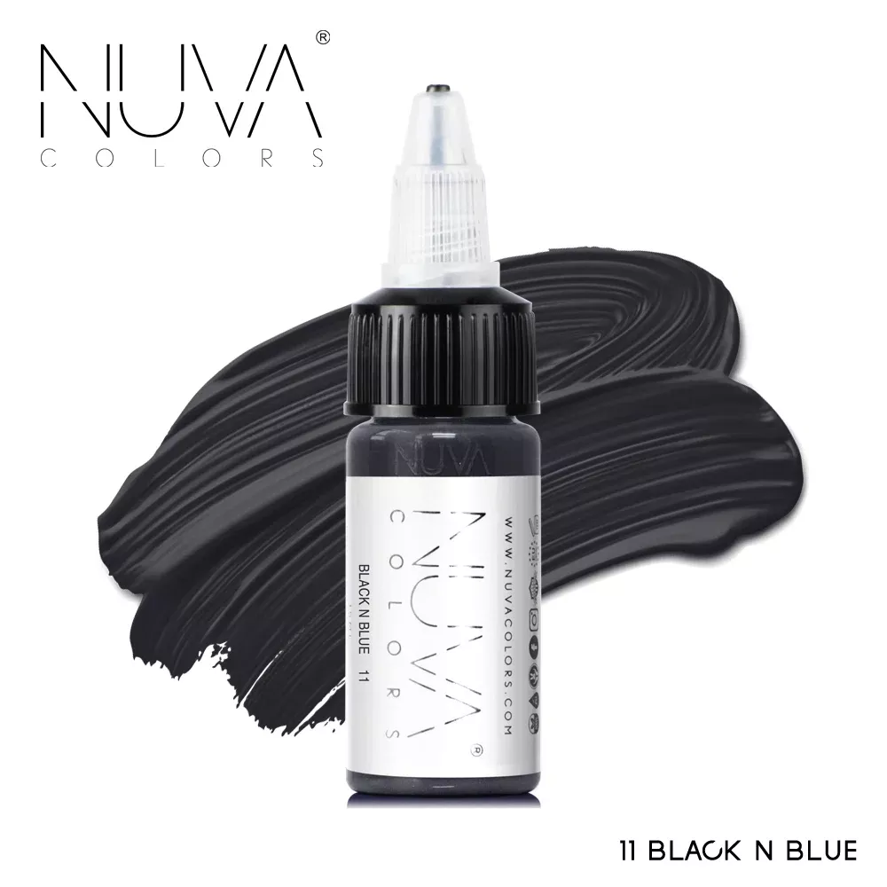 Black N Blue PMU Eyeliner Pigment | Nuva Colors