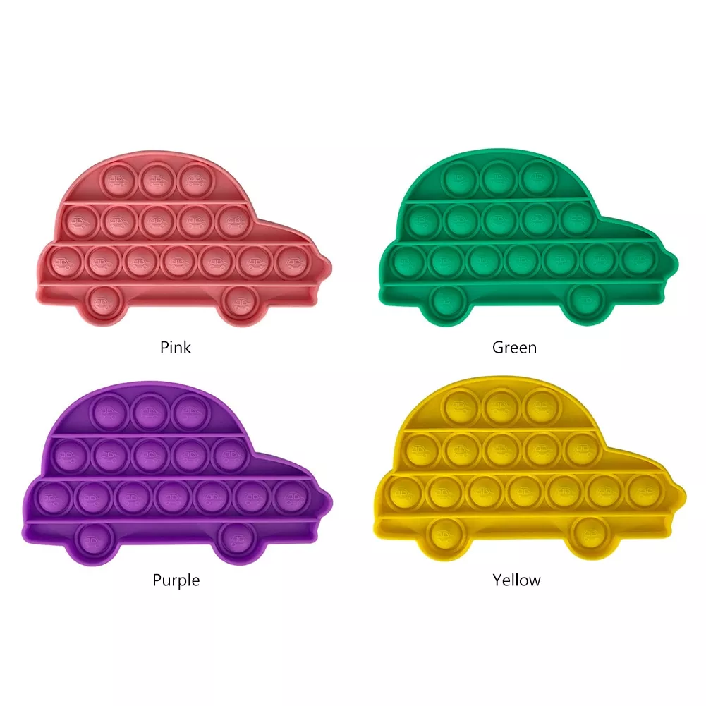 Car Shape Simple Dimple Fidget Toy Pop It