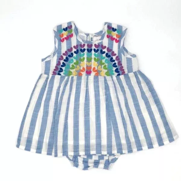 Cheeni Rainbow Sweetheart Baby Dress