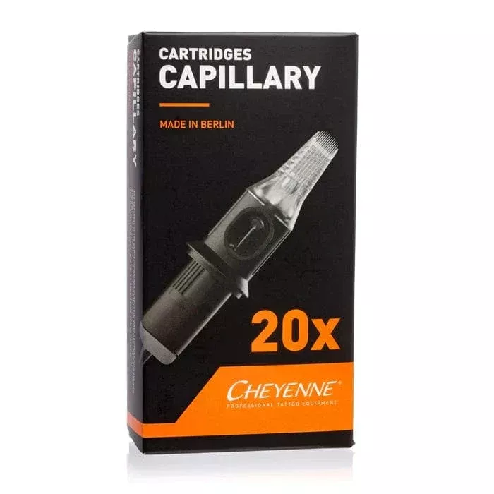 Cheyenne Capillary Needle Cartridges Round Liners (Box of 20)