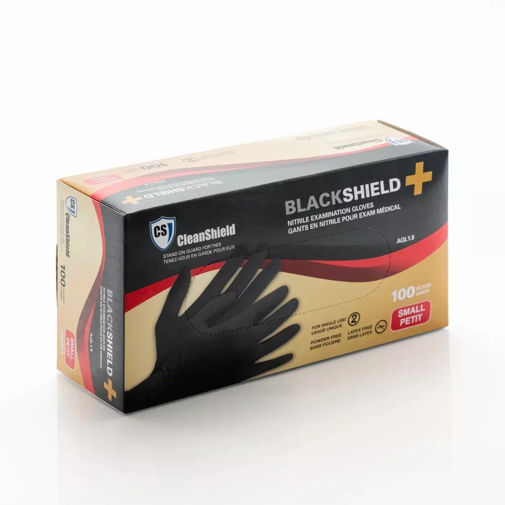 Cleanshield Black Shield+ Nitrile Gloves6 Mil