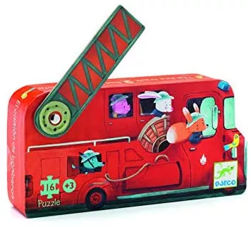 Djeco Fire Truck Mini Puzzle