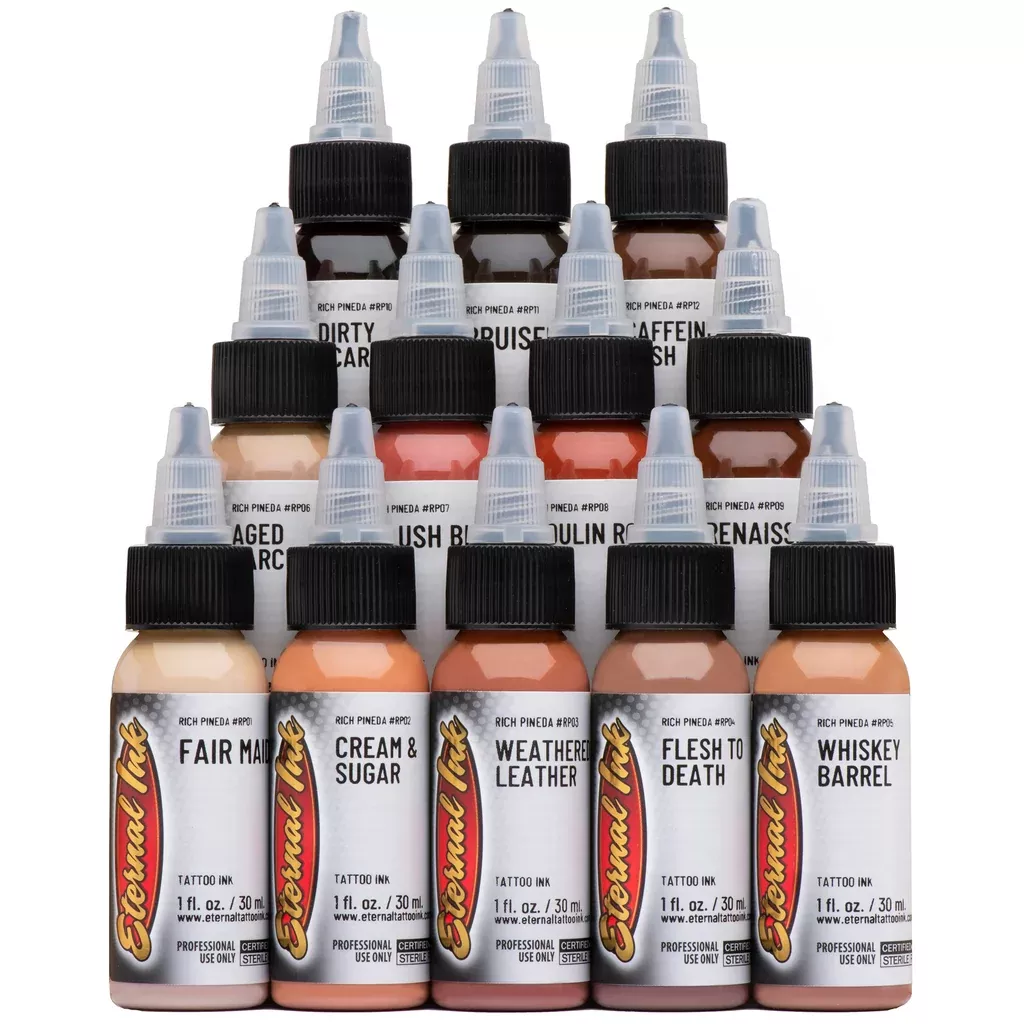 Eternal Ink Rich Pineda Flesh to Death Tattoo Ink Set (12ct) 1oz