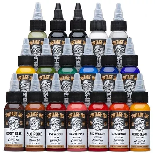 Eternal Vintage Tattoo Ink 1 Ounce Set