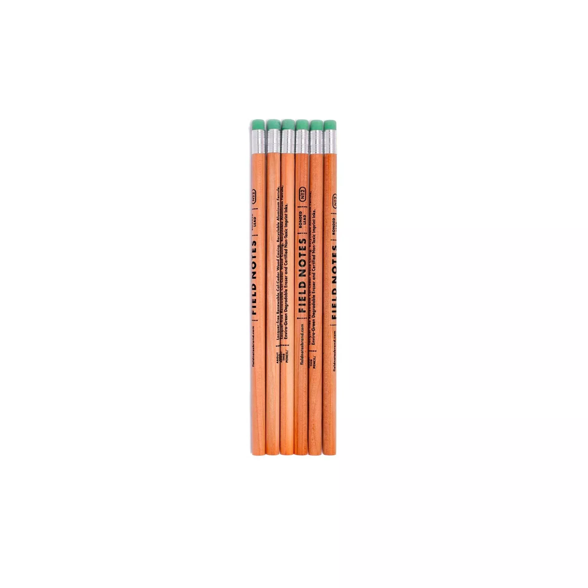 Field Notes No. 2 Woodgrain Pencil 6-Pack