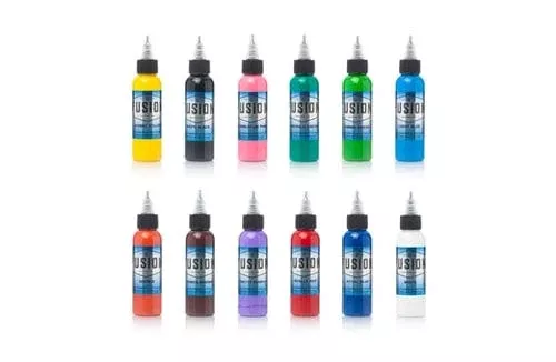 Fusion Tattoo Ink - 12 Color Sample Pack