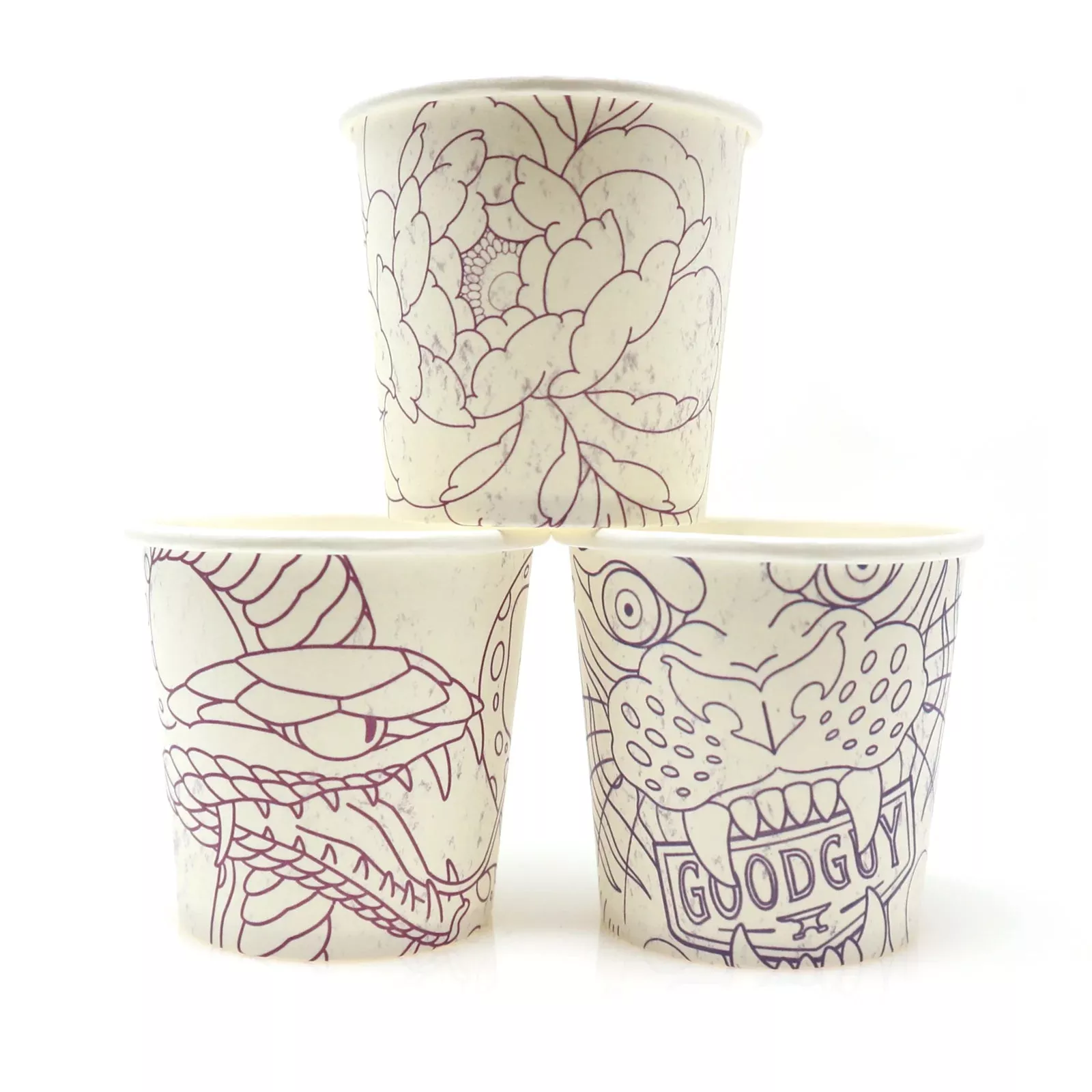 Good Paper 4oz Rinse Cups3 Designs