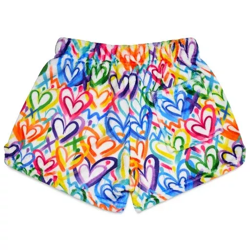 Iscream Heart Plush Shorts