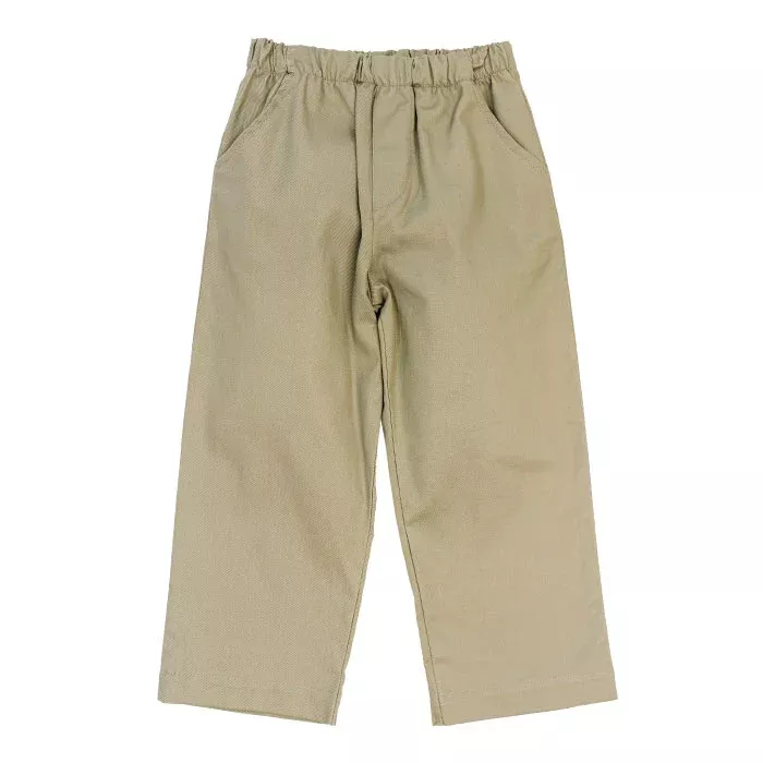 J Bailey Khaki Twill Elastic Waist Pull-On Pants