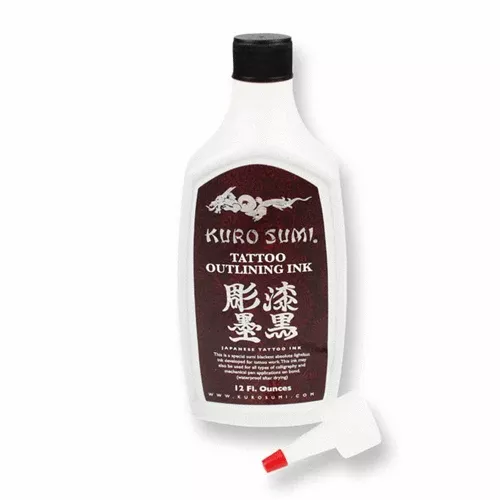 Kuro Sumi Tattoo Ink - Black Outlining 12 Ounce