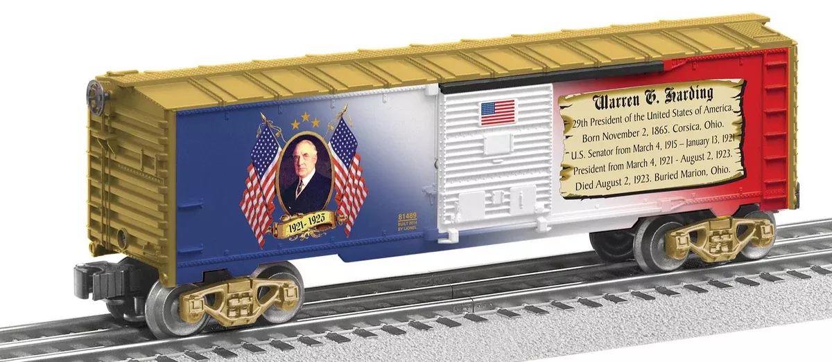 Lionel 6-81489 WARREN G. HARDING BOXCAR O SCALE NEW