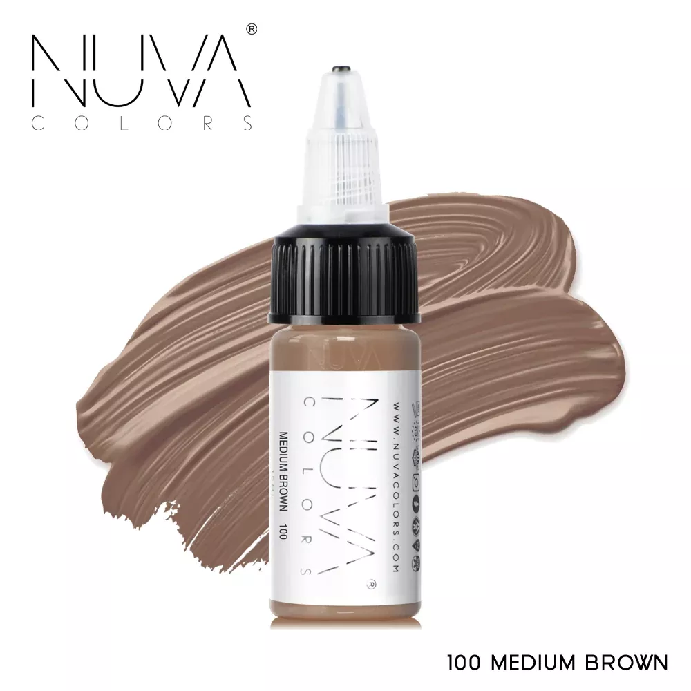 Medium Brown PMU Eyebrow Pigment | Nuva Colors