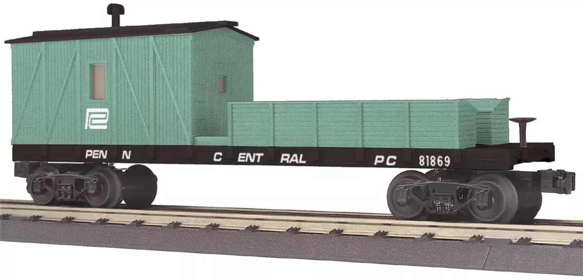 MTH 30-79488 Penn Central Crane Tender Car -Car No. 81869 o scale