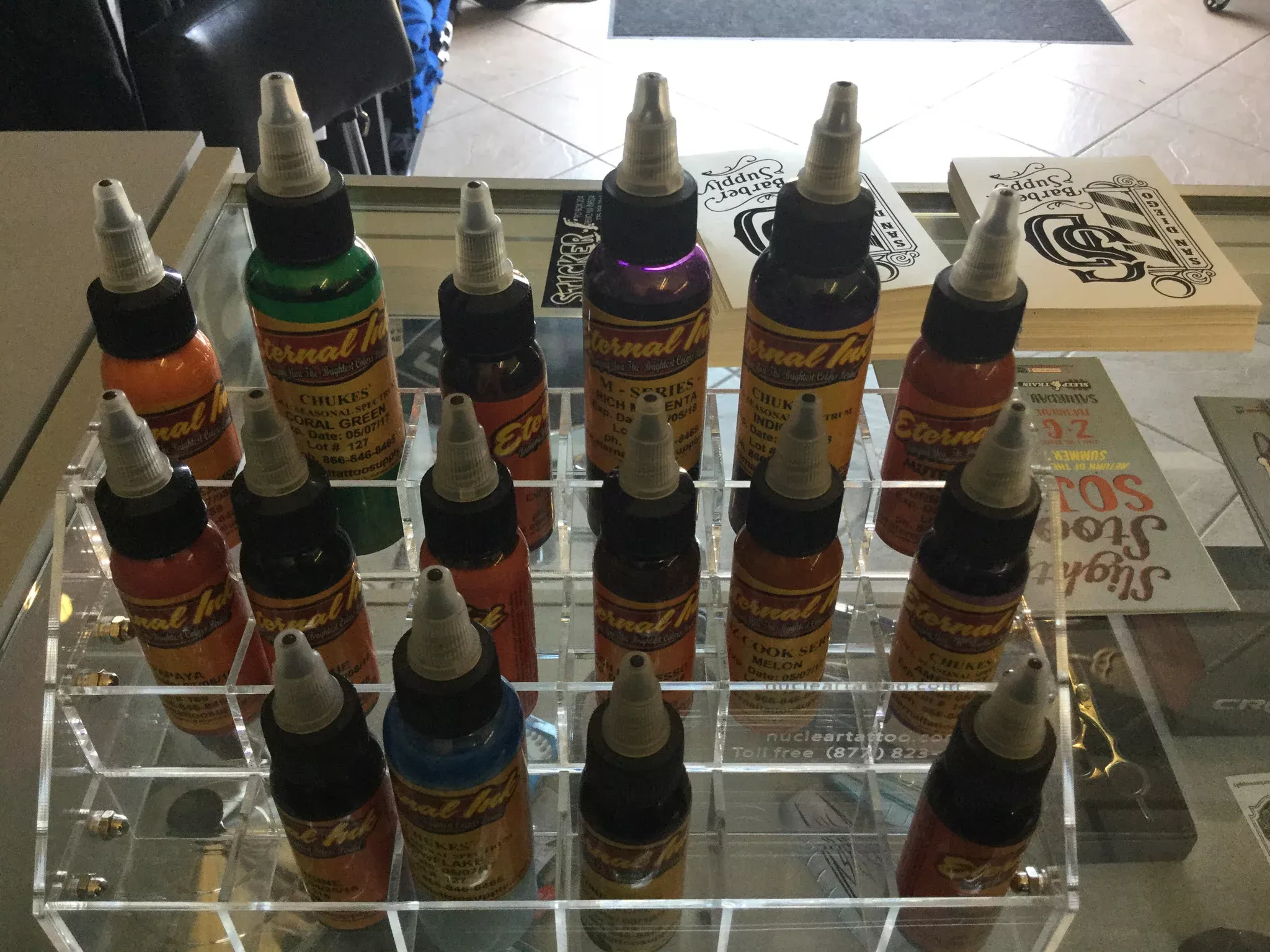 Nuclear Ink Rack Display