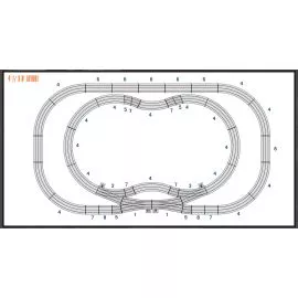 O Scale TrainsLionel Fastrack Peanut Junction Layout Plan - Easy to use