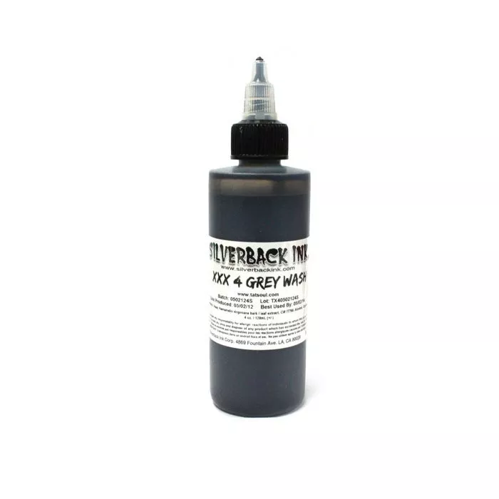 Silverback Ink XXX Grey Wash X4 Tattoo Ink