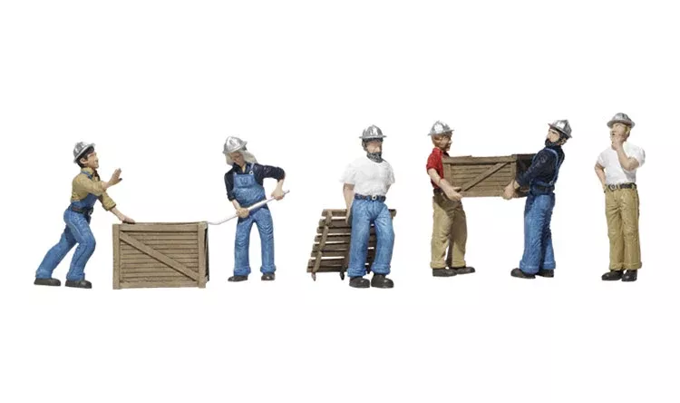Woodland Scenics WDS1823 Dock Workers Scale Figures HO Scale