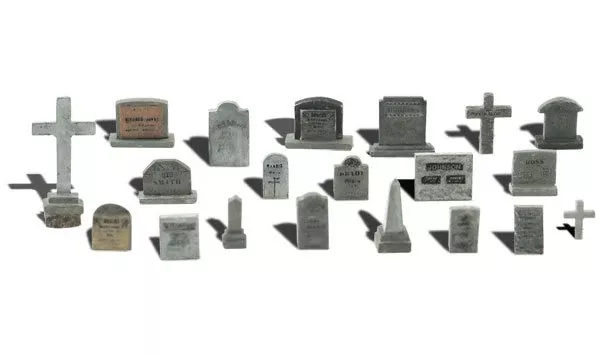 Woodland Scenics WDS1856 Tombstones Scale Figures HO Scale