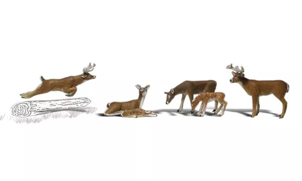 Woodland Scenics WDS2738 Deer Scale Figures O Scale