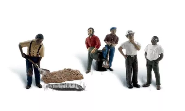 Woodland Scenics WDSA1927 One Man Crew Scale Figures HO Scale