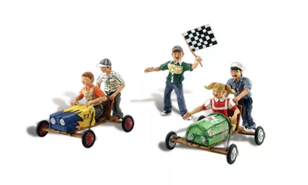 Woodland Scenics WDSA1952 Downhill Derby Scale Figures HO Scale
