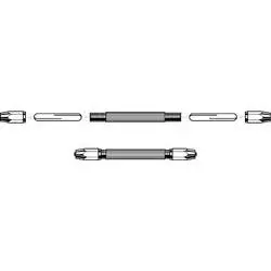 Zona 37145 Double-Ended Pin Vise With 2 Double-Ended Collets